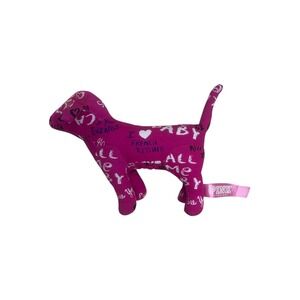 Victoria Secret Pink Graffiti Dog Plush Stuffed Animal Small Y2K 2000's